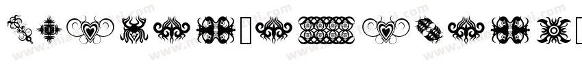 Tribal Animals Tattoo Designs字体转换